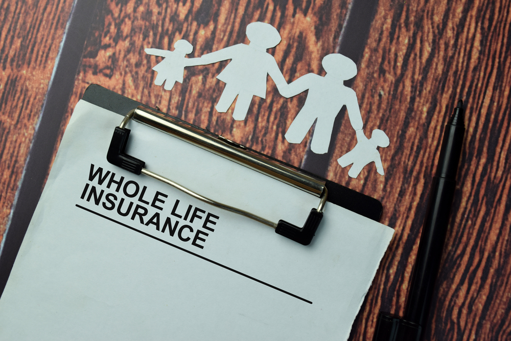 Whole,life,insurance,write,on,a,paperwork,isolated,on,office
